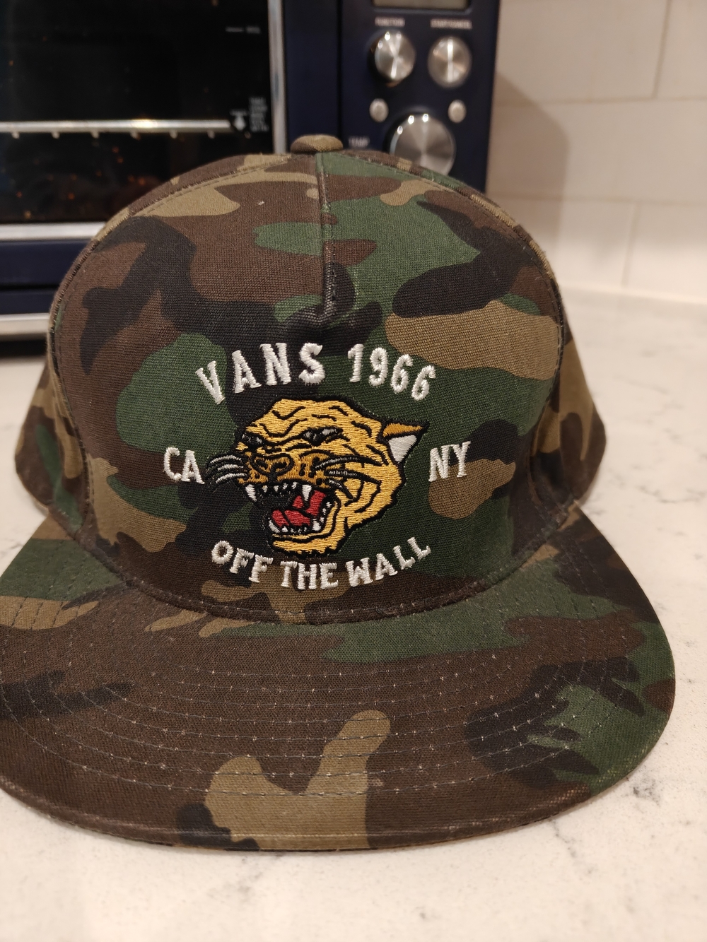 Vans 1966 Camo Snapback Hat - Green Camo